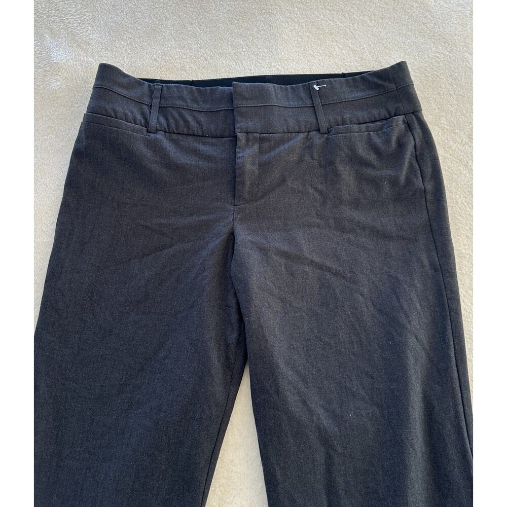 AB STUDIO waist elastic band gray charcoal pant women size 8 - Picture 3 of 14